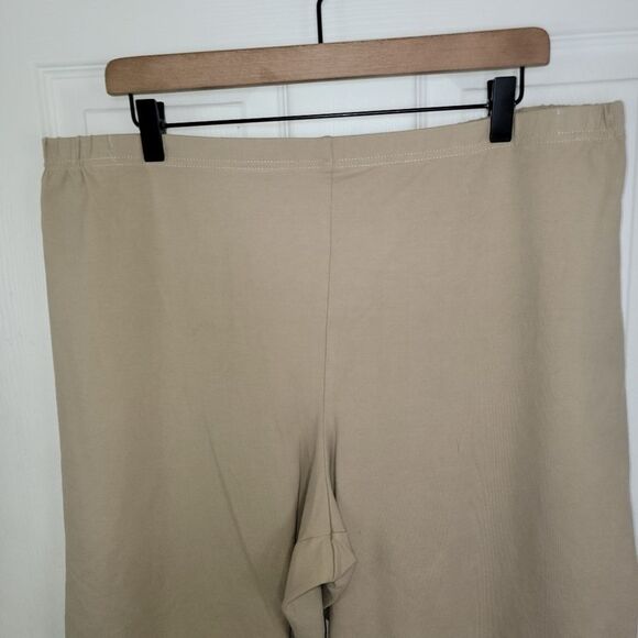 Women with Control KHAKI Straight Leg Knit Crop Pants size 3X - Picture 5 of 7